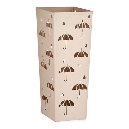 porte-parapluie Carré Métal Crème (21 x 50 x 21 cm)