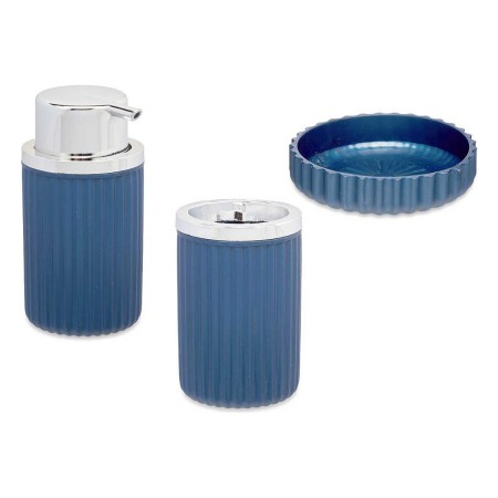 Ensemble de Bain 3 Pièces Bleu Plastique