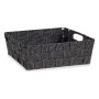 Panier Tressée Noir Tissu (23 x 8 x 27 cm)