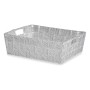 Panier Tressée Tissu Blanc (23 x 8 x 27 cm)