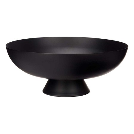 Centre de Table Rond Noir Métal (35,5 x 13,5 x 35,5 cm)