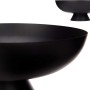 Centre de Table Rond Noir Métal (35,5 x 13,5 x 35,5 cm)