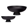 Centre de Table Rond Noir Métal (35,5 x 13,5 x 35,5 cm)