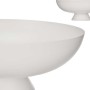 Centre de Table Rond Métal Blanc (35,5 x 13,5 x 35,5 cm)