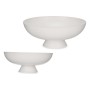 Centre de Table Rond Métal Blanc (35,5 x 13,5 x 35,5 cm)