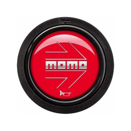 Bouton Momo ARROW Volant Noir/Rouge