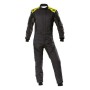 Combinaison Racing OMP First Evo Anthracite Jaune (Taille 58)