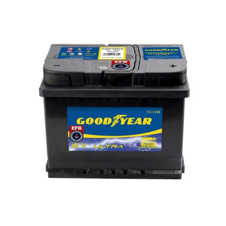 Batterie de voiture Goodyear GODF60EFB Start Stop EFB 12 V 60 Ah 680 A