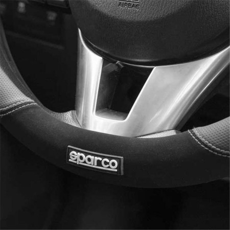 Housse pour volant Sparco SPCS122GR Ø 37-38 cm Gris