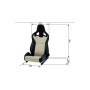 Siège Racing Recaro SPORTSTER CS Noir Pilote Cuir synthétoqie