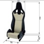 Siège Racing Recaro SPORTSTER CS Noir Pilote Cuir synthétoqie