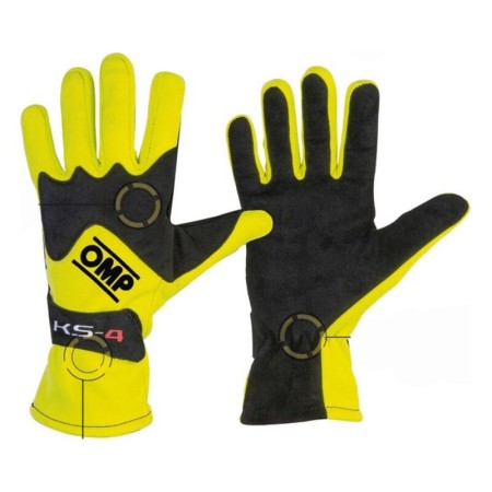 Gants de karting pour enfants OMP KS-4 Jaune