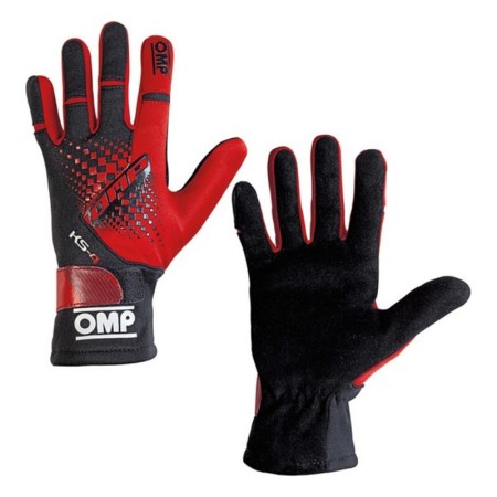 Gants de conduite pour enfants OMP MY2018 Rouge Noir