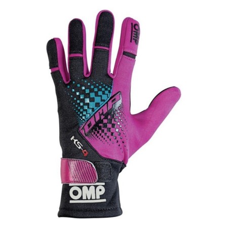 Gants de karting pour enfants OMP KS-4 Magenta