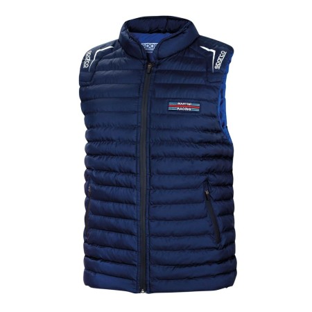 Gilet Rembourré pour Hommes Sparco Martini Racing Bleu Taille M