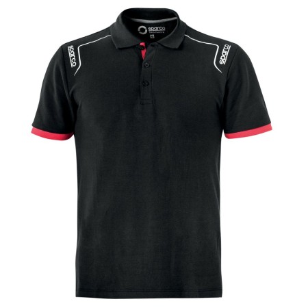 Polo à manches courtes homme Sparco S02407NR4XL Noir (Taille XL)