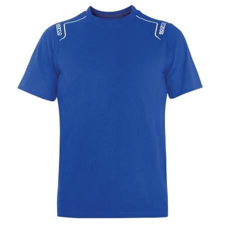 T-shirt à manches courtes homme Sparco S02408AZ2M Bleu (Taille M)