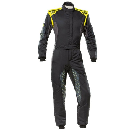 Combinaison Racing OMP TECNICA HYBRID Jaune/Noir (Taille 58)