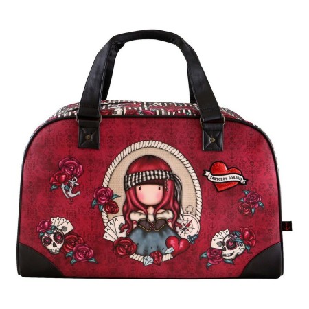 Sac de Voyage Gorjuss Mary Rose Noir Bordeaux (50 x 31 x 23 cm)