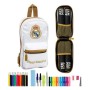 Plumier sac à dos Real Madrid C.F. 19/20 Blanc Noir (33 Pièces)