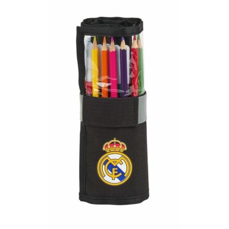 Pochette crayons Double Real Madrid C.F. 1902 Noir (27 Pièces)