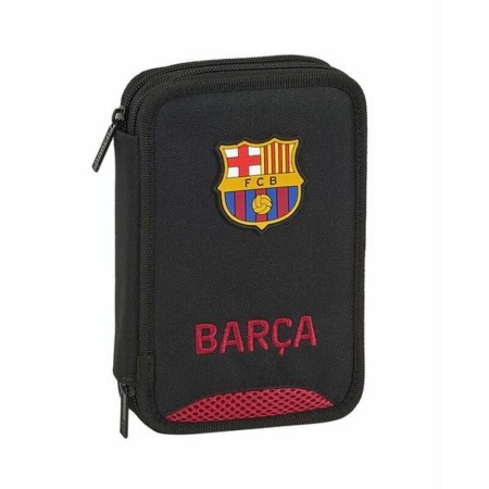 Pochette crayons Double F.C. Barcelona Noir (34 Pièces)