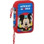 Plumier double Mickey Mouse Clubhouse Me Time Bleu Rouge (28 pcs)