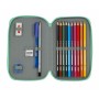 Pochette crayons Double BlackFit8 Turquoise (28 pcs)