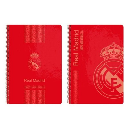 Cahier à Spirale Real Madrid C.F. Rouge A4