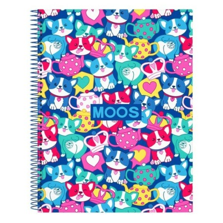 Cahier à Spirale Moos Corgi Multicouleur A4