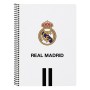 Cahier à Spirale Real Madrid C.F. Blanc Noir A5