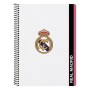 Cahier à Spirale Real Madrid C.F. Blanc Noir A5