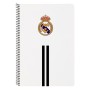 Cahier à Spirale Real Madrid C.F. Blanc Noir A4