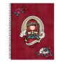 Carnet Gorjuss Sea Nixie Noir A4 Bordeaux