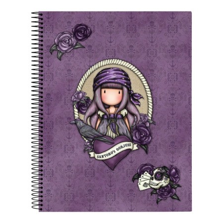 Carnet Gorjuss Sea Nixie Violet A4 Blue marine