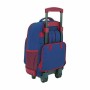 Cartable à roulettes Compact Levante U.D. 611820818 Bleu Rouge Grenat (32 x 45 x 21 cm)