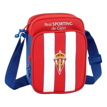 Sac bandoulière Real Sporting de Gijón Rouge Blanc (16 x 22 x 6 cm)