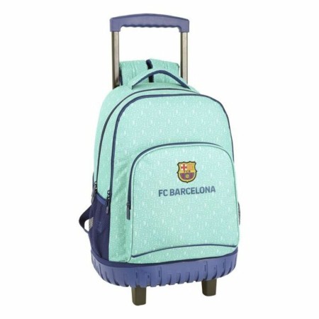 Cartable à roulettes Compact F.C. Barcelona 19/20 Turquoise (32 x 45 x 21 cm)