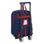 Cartable à roulettes 805 F.C. Barcelona 20/21 Bordeaux Blue marine