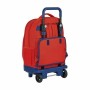 Cartable à roulettes Compact Atlético Madrid 20/21 Rouge Bleu Blanc (33 x 45 x 22 cm)