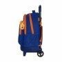 Cartable à roulettes Compact Valencia Basket M918 Bleu Orange (33 x 45 x 22 cm)