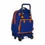 Cartable à roulettes Compact Valencia Basket M918 Bleu Orange (33 x 45 x 22 cm)