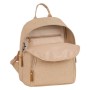 Sac à dos serré par des ficelles Safta Beige (25 x 30 x 13 cm)