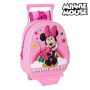 Cartable 3D avec roulettes Minnie Mouse Rose