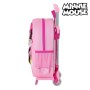 Cartable 3D avec roulettes Minnie Mouse Rose