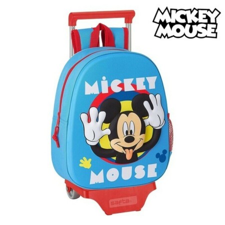 Cartable 3D avec roulettes 705 Mickey Mouse Clubhouse Bleu clair