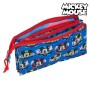 Trousse Fourre-Tout Triple Mickey Mouse Me Time Rouge Bleu