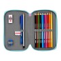 Pochette à crayons triple Safta My Space Bleu clair (28 pcs)