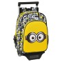 Cartable à roulettes Minions Noir Blanc Jaune (26 x 11 x 67 cm)