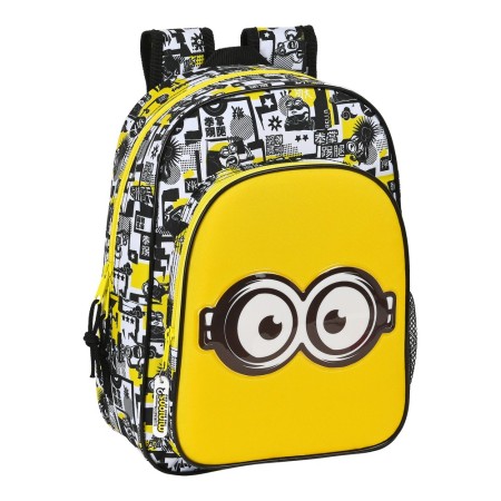 Sac à dos enfant Minions Jaune Blanc Noir